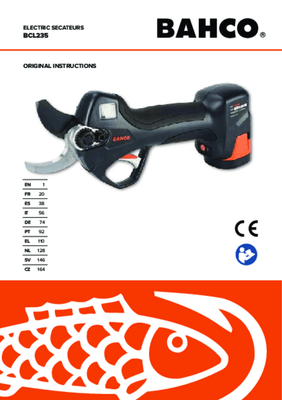 Viticulture, arboriculture - Sécateurs - Sécateur à batterie BCL 235