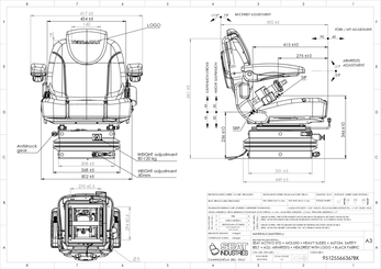 Equipement véhicules - Sièges - Siège de tracteur