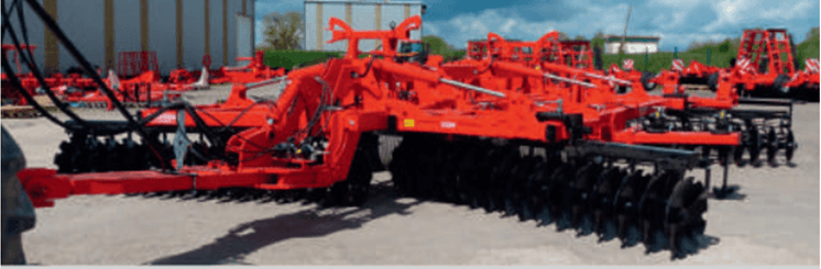 Travail du sol - Déchaumeurs à disques - Cover crops en X autoporteur lourd TINEMASTER GL pulvériseur châssis TRIPOUTRE
