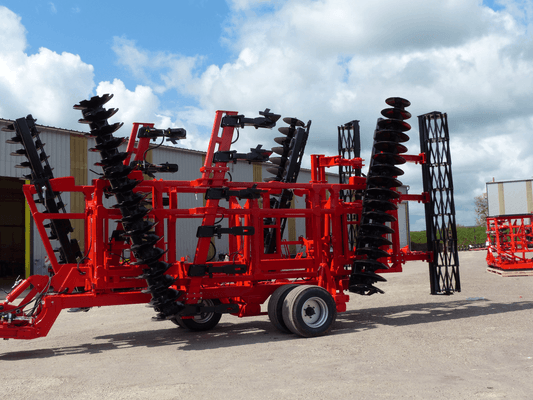 Travail du sol - Déchaumeurs à disques - Cover crops en X autoporteur lourd TINEMASTER pulvériseur châssis 4 poutres