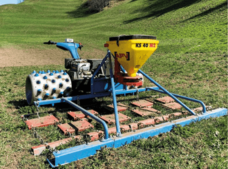 Semis - Semoirs couverts végétaux - Mini épandeur à un disque KS 40 M2
