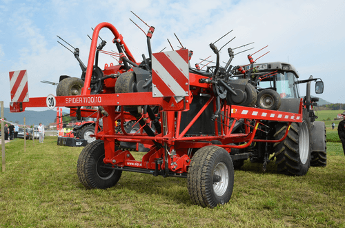 Fenaison - Faneuses - Faneuse SPIDER semi-portée 8,10 ou 14 rotors cat III
