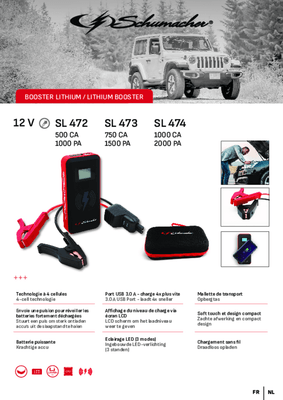 Batteries et accessoires - Boosters - Booster de démarrage