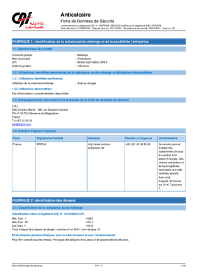 Consommables atelier - Nettoyants - Anti-calcaire 1 L